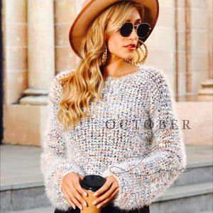 !!! SALE --- CROP KNIT SWEATER